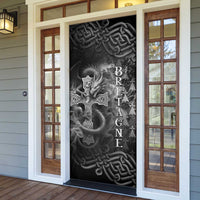 Brittany Celtic Cross Door Cover Fantasy Celtic Dragon - Wonder Print Shop