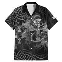 Brittany Celtic Cross Family Matching Mermaid Dress and Hawaiian Shirt Fantasy Celtic Dragon - Wonder Print Shop
