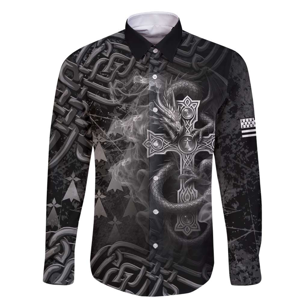 Brittany Celtic Cross Family Matching Mermaid Dress and Hawaiian Shirt Fantasy Celtic Dragon - Wonder Print Shop