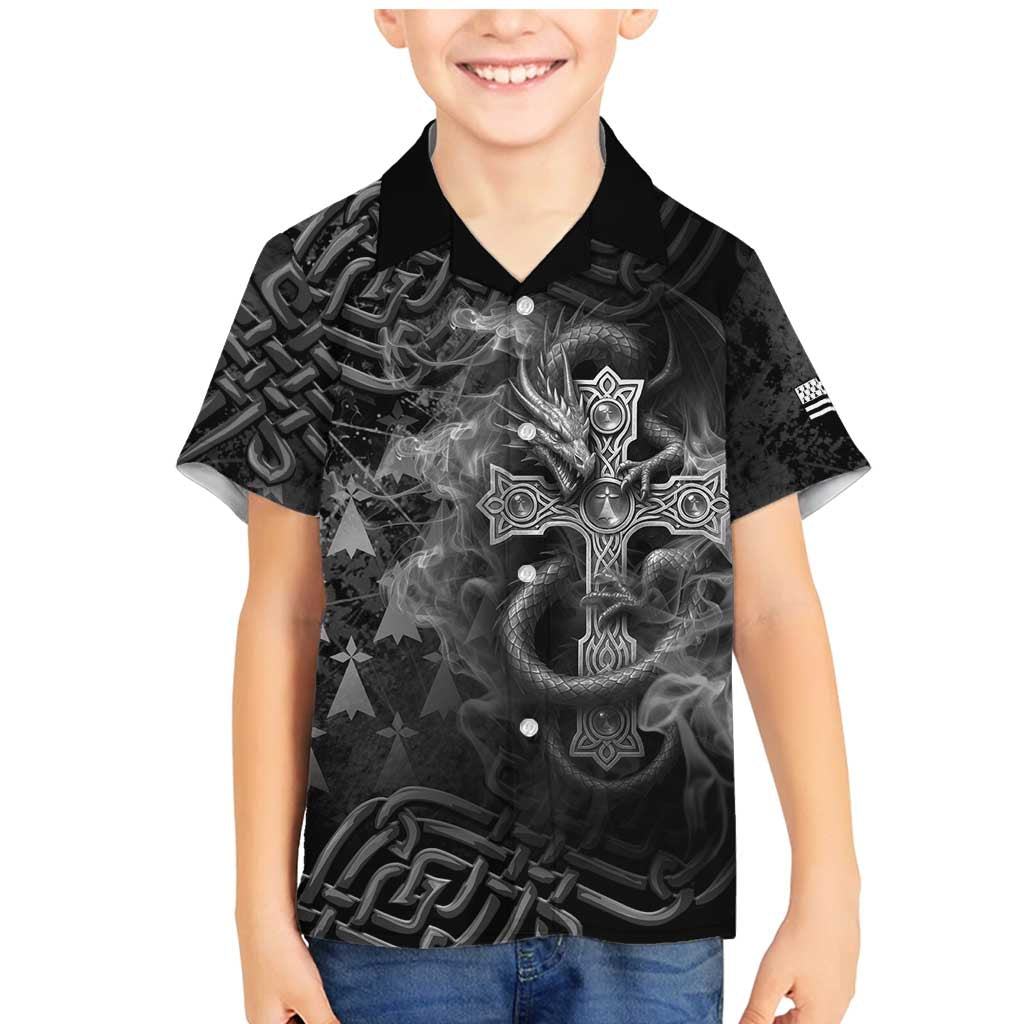 Brittany Celtic Cross Family Matching Mermaid Dress and Hawaiian Shirt Fantasy Celtic Dragon - Wonder Print Shop