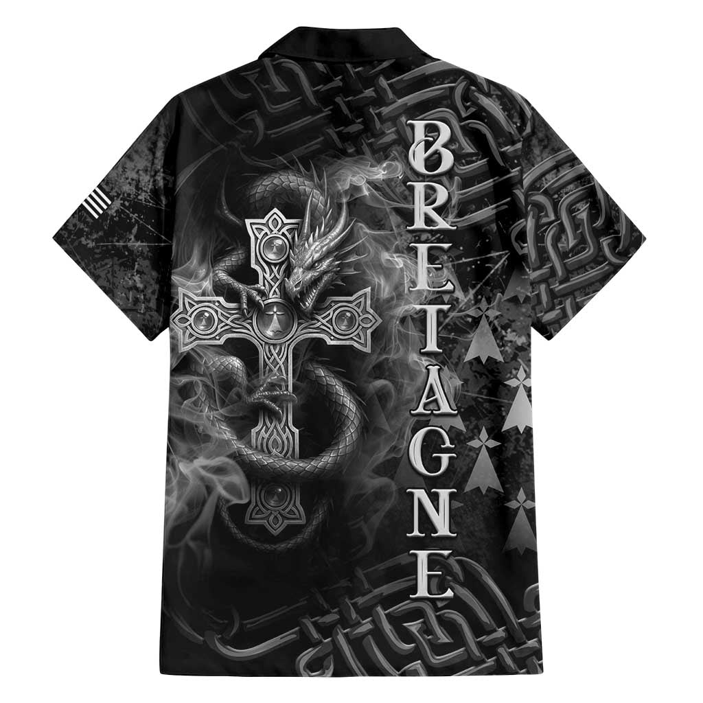 Brittany Celtic Cross Family Matching Puletasi and Hawaiian Shirt Fantasy Celtic Dragon - Wonder Print Shop