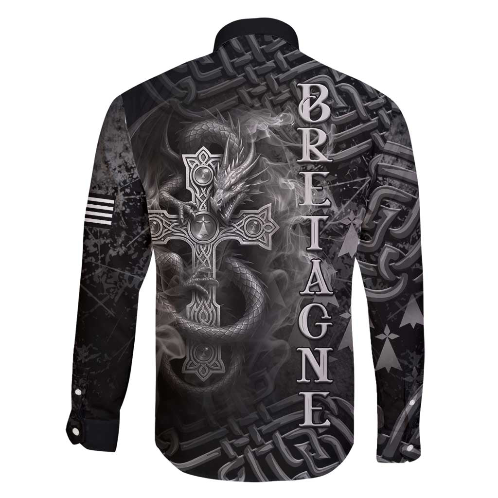 Brittany Celtic Cross Family Matching Puletasi and Hawaiian Shirt Fantasy Celtic Dragon - Wonder Print Shop