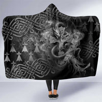 Brittany Celtic Cross Hooded Blanket Fantasy Celtic Dragon - Wonder Print Shop