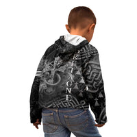 Brittany Celtic Cross Kid Hoodie Fantasy Celtic Dragon - Wonder Print Shop