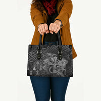 Brittany Celtic Cross Leather Bag Fantasy Celtic Dragon - Wonder Print Shop