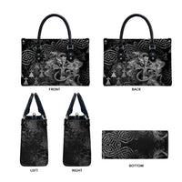 Brittany Celtic Cross Leather Bag Fantasy Celtic Dragon - Wonder Print Shop