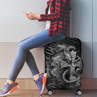 Brittany Celtic Cross Luggage Cover Fantasy Celtic Dragon - Wonder Print Shop