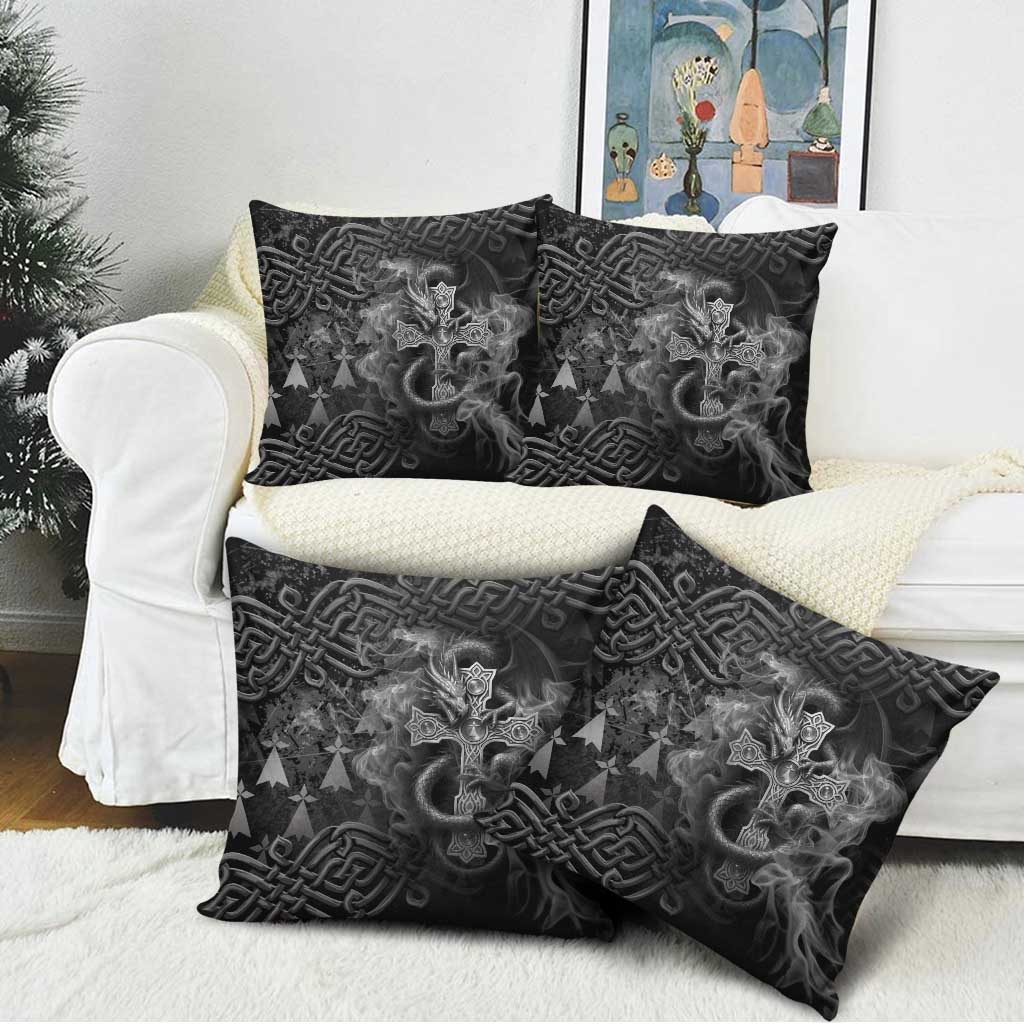Brittany Celtic Cross Pillow Cover Fantasy Celtic Dragon - Wonder Print Shop
