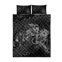 Brittany Celtic Cross Quilt Bed Set Fantasy Celtic Dragon - Wonder Print Shop