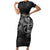 Brittany Celtic Cross Short Sleeve Bodycon Dress Fantasy Celtic Dragon - Wonder Print Shop