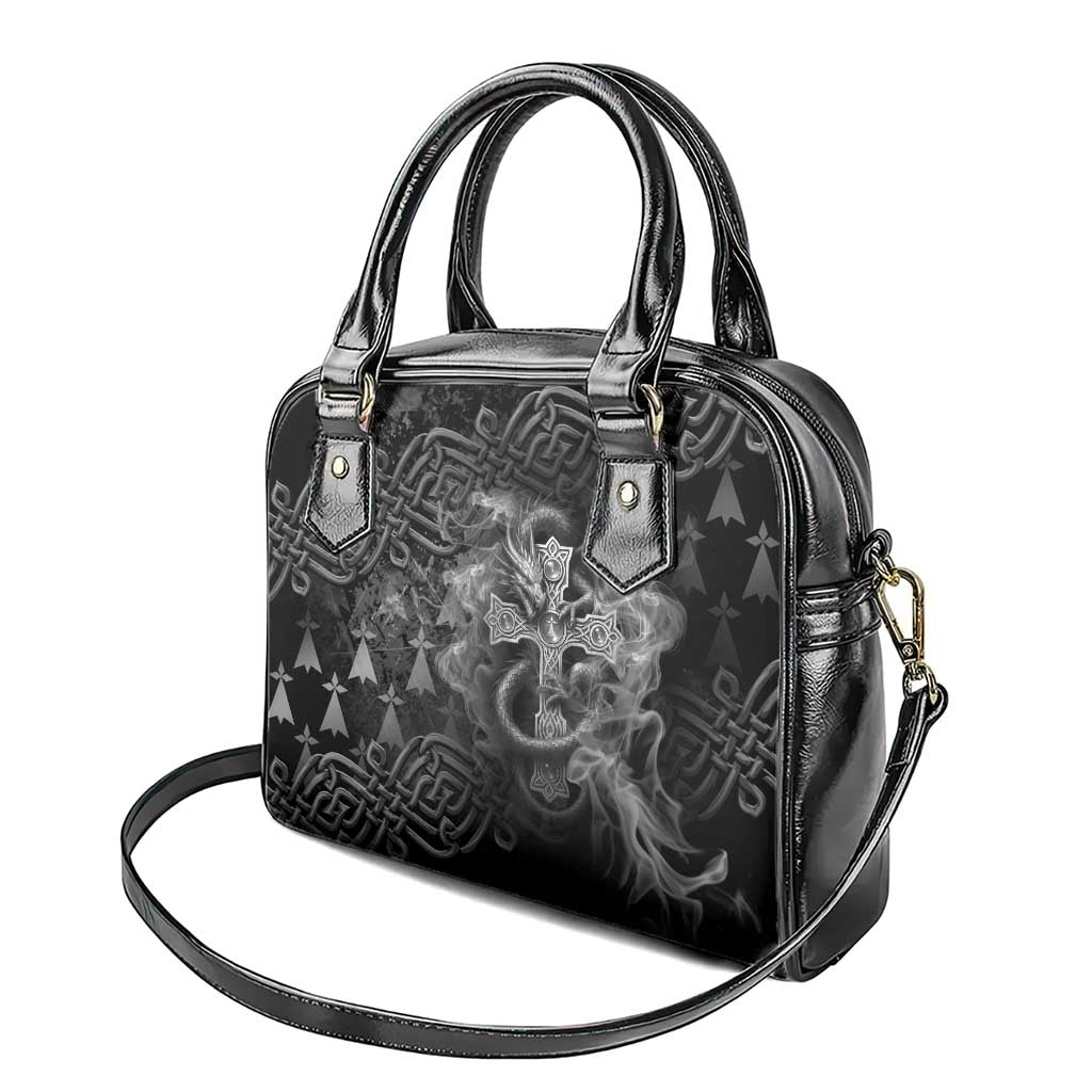 Brittany Celtic Cross Shoulder Handbag Fantasy Celtic Dragon - Wonder Print Shop