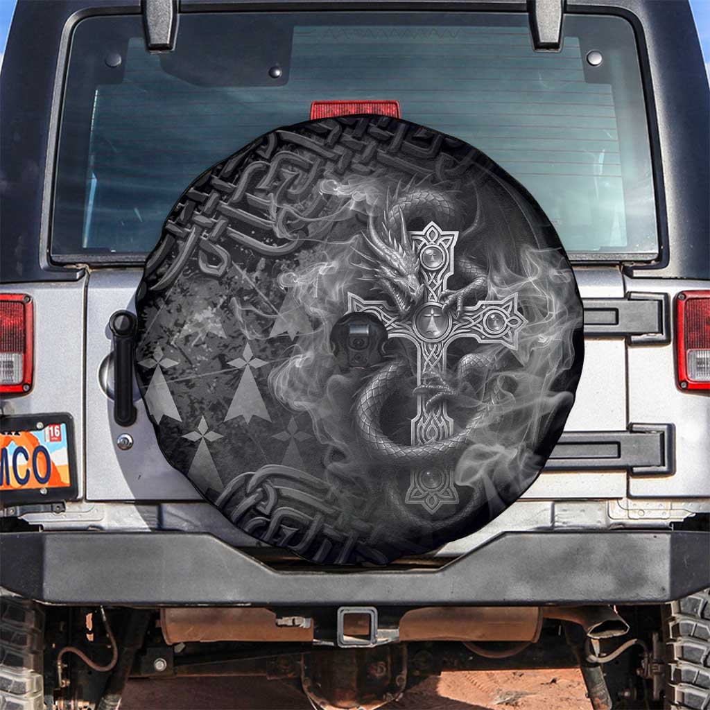 Brittany Celtic Cross Spare Tire Cover Fantasy Celtic Dragon - Wonder Print Shop