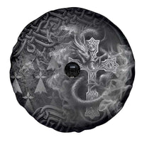 Brittany Celtic Cross Spare Tire Cover Fantasy Celtic Dragon - Wonder Print Shop