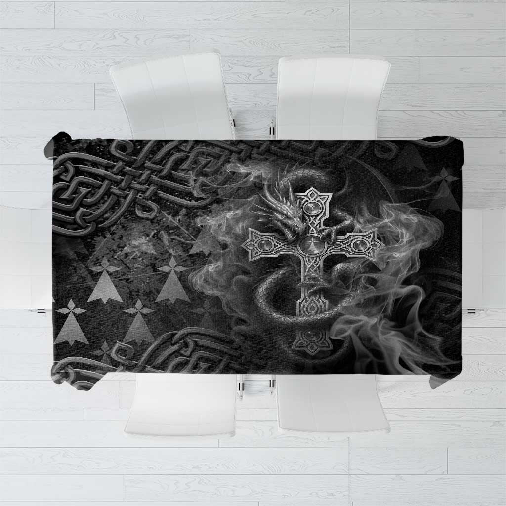 Brittany Celtic Cross Tablecloth Fantasy Celtic Dragon - Wonder Print Shop