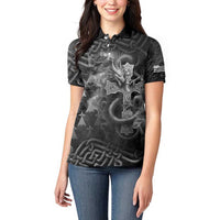 Brittany Celtic Cross Women Polo Shirt Fantasy Celtic Dragon - Wonder Print Shop