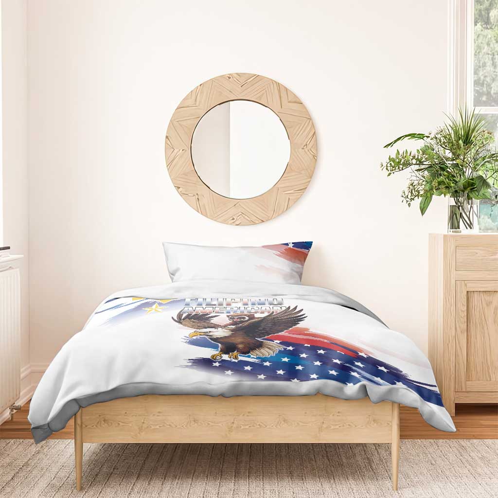 Filipino American History Month Bedding Set Bald Eagle Tarsier Together LT05 - Wonder Print Shop