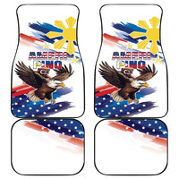 Filipino American History Month Car Mats Bald Eagle Tarsier Together LT05 - Wonder Print Shop