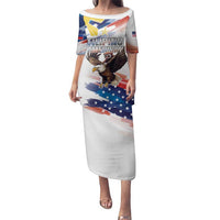 Filipino American History Month Family Matching Puletasi and Hawaiian Shirt Bald Eagle Tarsier Together LT05 - Wonder Print Shop