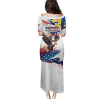 Filipino American History Month Family Matching Puletasi and Hawaiian Shirt Bald Eagle Tarsier Together LT05 - Wonder Print Shop