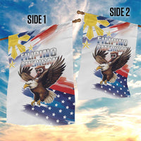 Filipino American History Month Garden Flag Bald Eagle Tarsier Together LT05 - Wonder Print Shop
