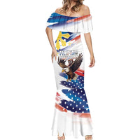 Filipino American History Month Mermaid Dress Bald Eagle Tarsier Together LT05 - Wonder Print Shop