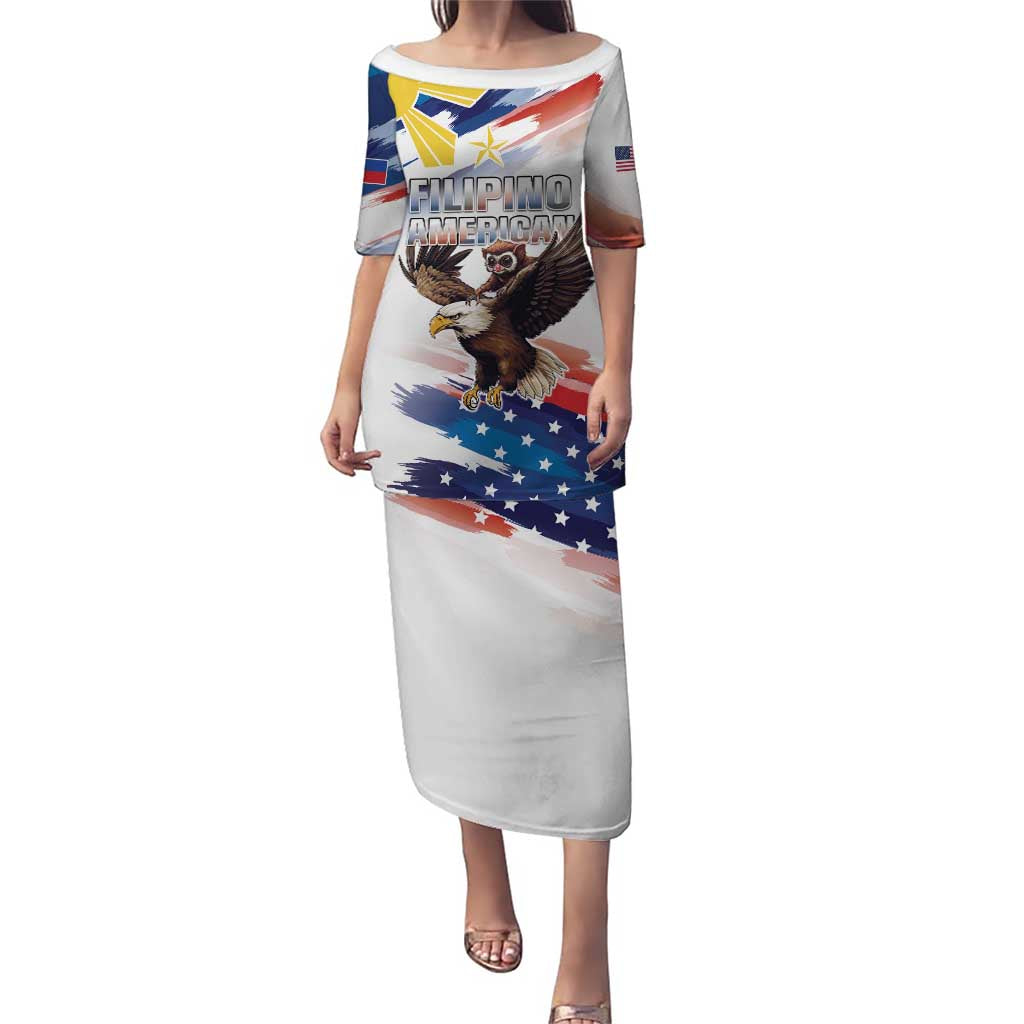 Filipino American History Month Puletasi Bald Eagle Tarsier Together LT05 - Wonder Print Shop