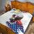 Filipino American History Month Quilt Bald Eagle Tarsier Together LT05 - Wonder Print Shop