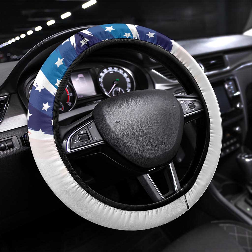 Filipino American History Month Steering Wheel Cover Bald Eagle Tarsier Together LT05 - Wonder Print Shop