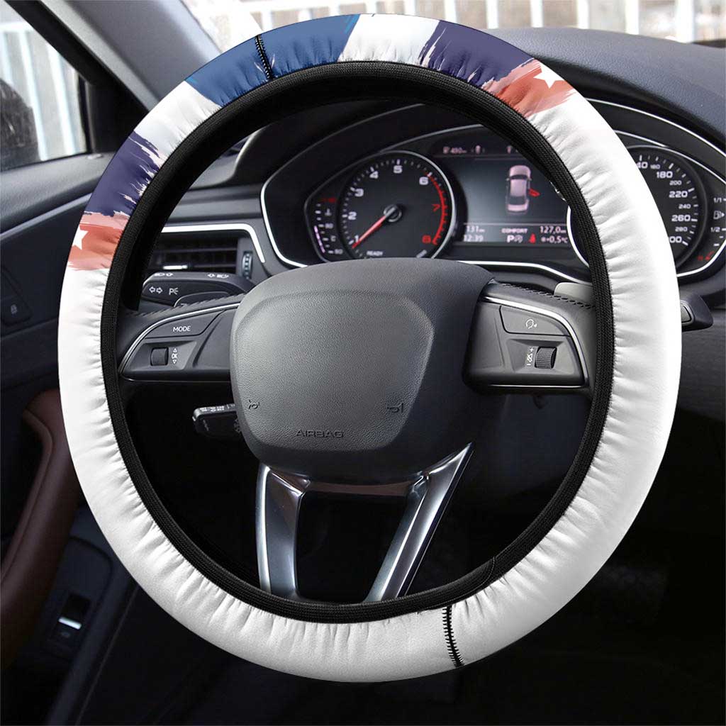 Filipino American History Month Steering Wheel Cover Bald Eagle Tarsier Together LT05 - Wonder Print Shop