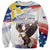 Filipino American History Month Sweatshirt Bald Eagle Tarsier Together LT05 - Wonder Print Shop