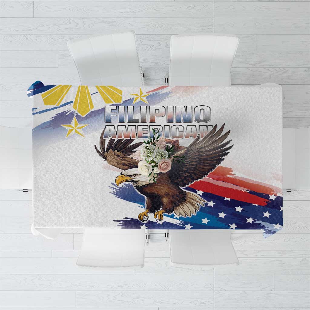 Filipino American History Month Tablecloth Bald Eagle Tarsier Together LT05 - Wonder Print Shop