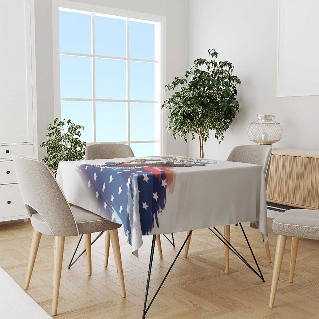 Filipino American History Month Tablecloth Bald Eagle Tarsier Together LT05 - Wonder Print Shop