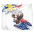 Filipino American History Month Tapestry Bald Eagle Tarsier Together LT05 - Wonder Print Shop