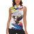 Filipino American History Month Women Sleeveless Polo Shirt Bald Eagle Tarsier Together LT05 - Wonder Print Shop