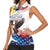 Filipino American History Month Women Sleeveless Polo Shirt Bald Eagle Tarsier Together LT05 - Wonder Print Shop