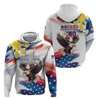Filipino American History Month Zip Hoodie Bald Eagle Tarsier Together LT05 - Wonder Print Shop