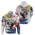 Filipino American History Month Zip Hoodie Bald Eagle Tarsier Together LT05 - Wonder Print Shop