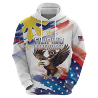 Filipino American History Month Zip Hoodie Bald Eagle Tarsier Together LT05 - Wonder Print Shop
