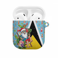 Saint Lucia Christmas AirPods Case Tropical Santa Claus - Wonder Print Shop