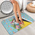 Saint Lucia Christmas Bathroom Set Tropical Santa Claus - Wonder Print Shop