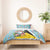 Saint Lucia Christmas Bedding Set Tropical Santa Claus - Wonder Print Shop