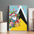 Saint Lucia Christmas Canvas Wall Art Tropical Santa Claus - Wonder Print Shop