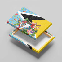 Saint Lucia Christmas Canvas Wall Art Tropical Santa Claus - Wonder Print Shop