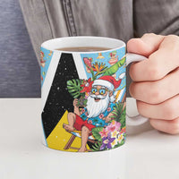 Saint Lucia Christmas Ceramic Mug Tropical Santa Claus - Wonder Print Shop