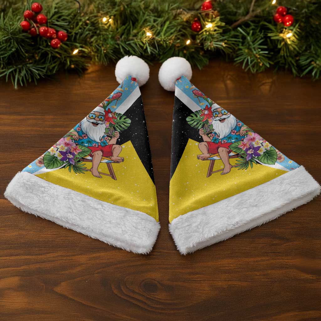 Saint Lucia Christmas Santa Hat Tropical Santa Claus - Wonder Print Shop