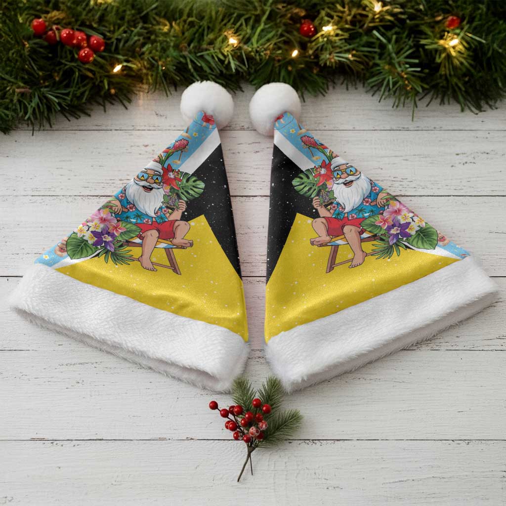 Saint Lucia Christmas Santa Hat Tropical Santa Claus - Wonder Print Shop