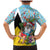 Saint Lucia Christmas Family Matching Mermaid Dress and Hawaiian Shirt Tropical Santa Claus - Wonder Print Shop