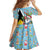 Saint Lucia Christmas Family Matching Mermaid Dress and Hawaiian Shirt Tropical Santa Claus - Wonder Print Shop