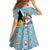 Saint Lucia Christmas Family Matching Off Shoulder Maxi Dress and Hawaiian Shirt Tropical Santa Claus - Wonder Print Shop