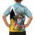 Saint Lucia Christmas Family Matching Puletasi and Hawaiian Shirt Tropical Santa Claus - Wonder Print Shop